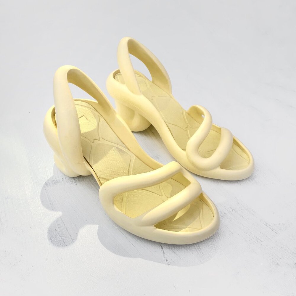 Camper Kobarah sandals in butter yellow